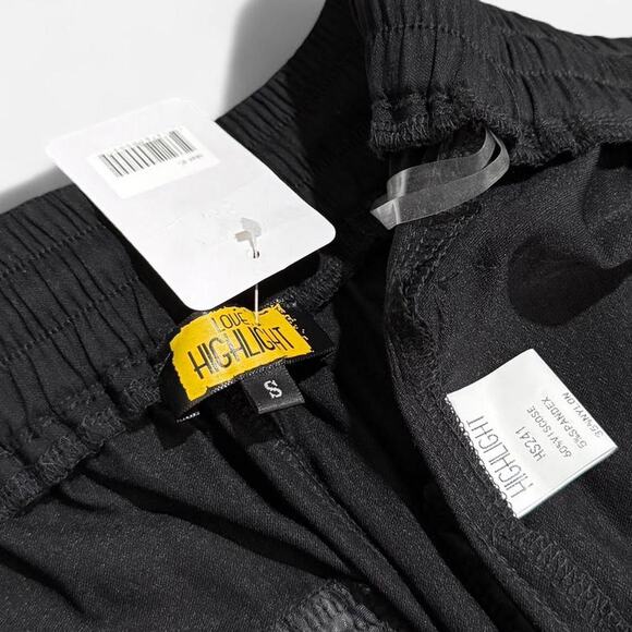 NWT Love Highlight Black Maxi Drawstring Alt Cargo Skirt w Working Zippers S - Picture 8 of 8